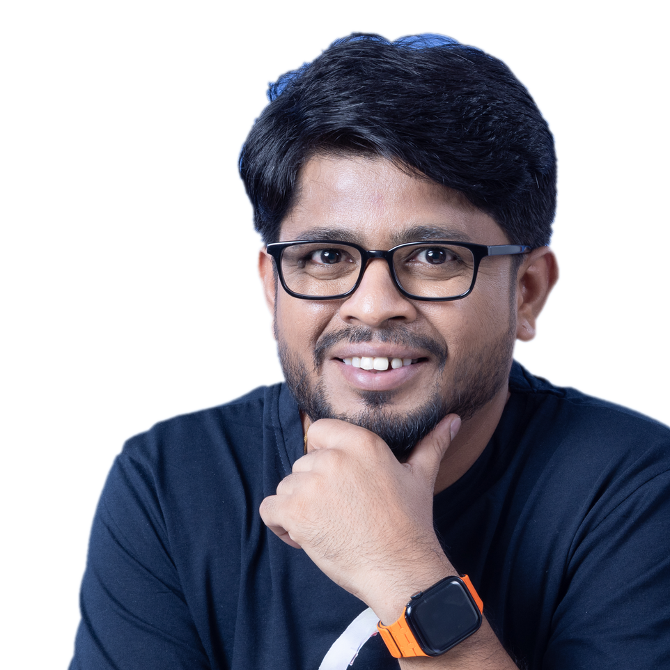 Gangadhar Ure with a laptop — CloudAdhar cohort mentor